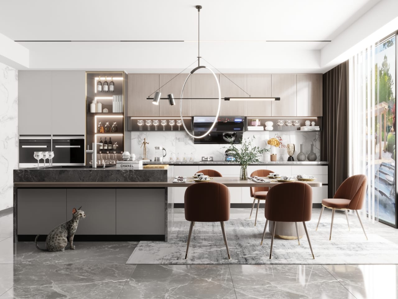 Modern Kitchen Cabinets (custom)